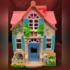 Vintage Fisher Price Country House Dollhouse Playset - Retired 2000 Very Good Co